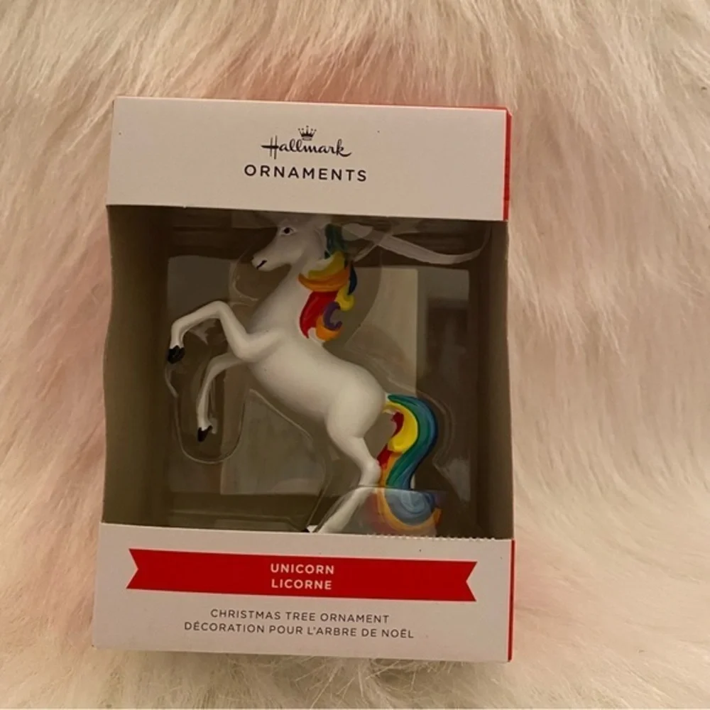 Hallmarks Unicorn Ornament Never‎ Opened New In Box Tree Christmas Holiday